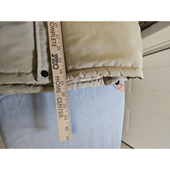 American Stitch Men's Side Zip & Button Puffer Vest Khaki Size X-Large - Picture 7 of 7